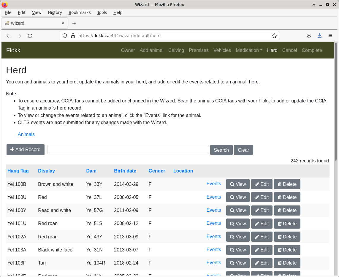 Flokk data dashboard first picture
